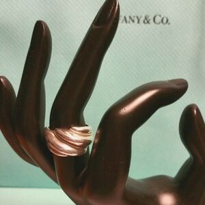 Tiffany & Co. STERLING SILVER & 18k gold Ring